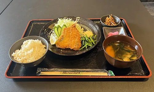 アジフライ定食